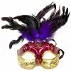 Bauer Pacific Imports Musical Style Party Mardi Gras Adult Costume Mask Purple -Bioworld Shop bpi 90816 da