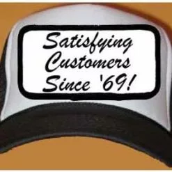 Collision Industries Satisfying Customers Since '69 Black & White Mesh Cap Hat