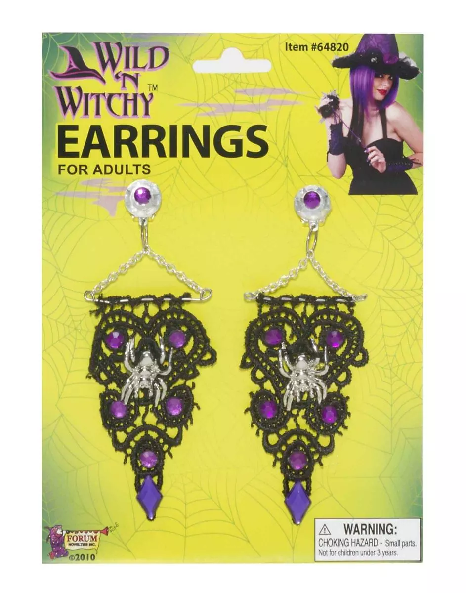 Forum Novelties Wild And Witchy Costume Jewelry Earrings 3 Forum Novelties Wild And Witchy Costume Jewelry Earrings