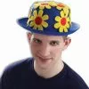 Forum Novelties Blue And Yellow Daisy Clown Derby Hat Adult Costume Accessory -Bioworld Shop frm 65598 ca