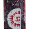 Forum Novelties Bloody Tip Glow-In-The-Dark Nails Costume Accessory