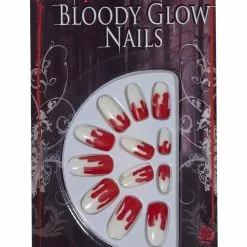Forum Novelties Bloody Tip Glow-In-The-Dark Nails Costume Accessory