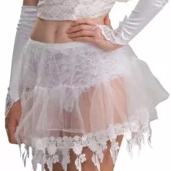 Forum Novelties Angel White Crinoline Slip W/Lace Costume Accessory Adult OSFM