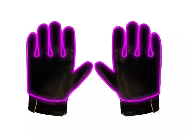 Glowman Costumes Glowman Glow Adult Costume Gloves Pink 4 Glowman Costumes Glowman Glow Adult Costume Gloves Pink - Image 2