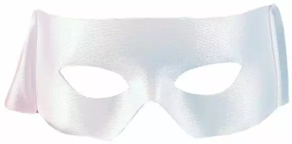 HMS Superhero Costume Accessory Mask - White 3 HMS Superhero Costume Accessory Mask - White