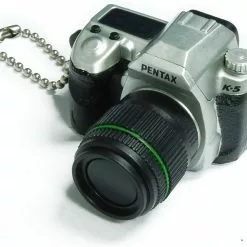 Takara Pentax Capsule Mini Camera Keychain K-5 Limited Silver Camera