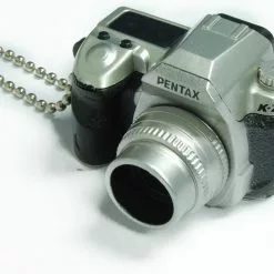 Takara Pentax Capsule Mini Camera Keychain K-7 Limited Silver Camera